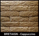 Стенна облицовка от декоративна тухла Модел BRETAIGN Cappucino
